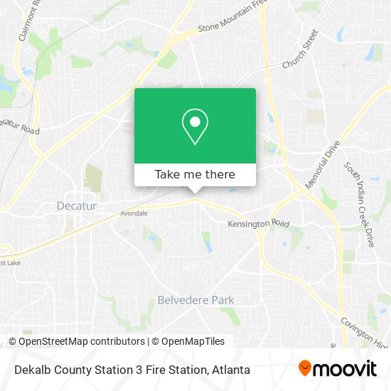 Mapa de Dekalb County Station 3 Fire Station