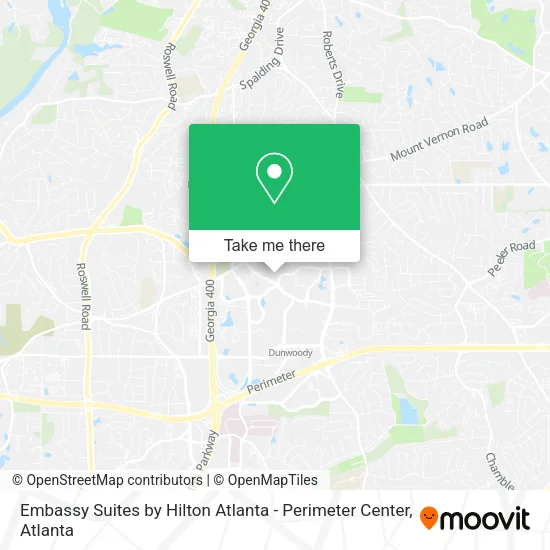 Embassy Suites by Hilton Atlanta - Perimeter Center map