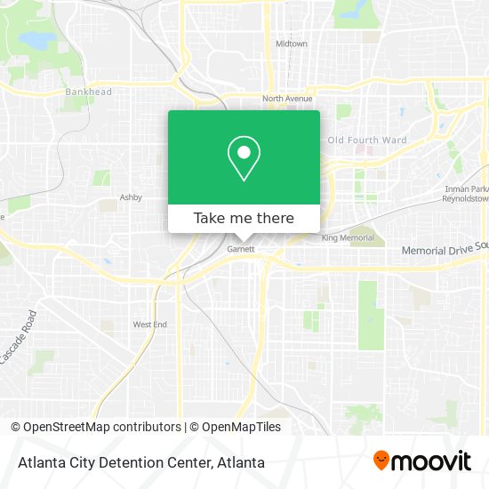 Atlanta City Detention Center map