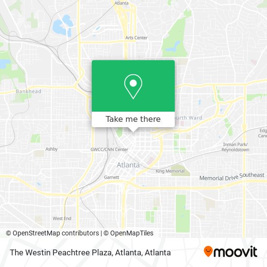 The Westin Peachtree Plaza, Atlanta map