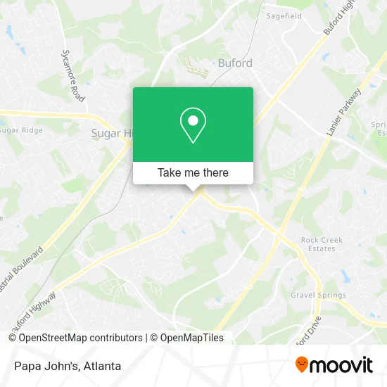 Papa John's map