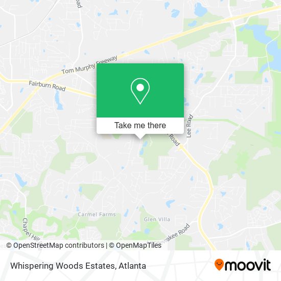 Mapa de Whispering Woods Estates