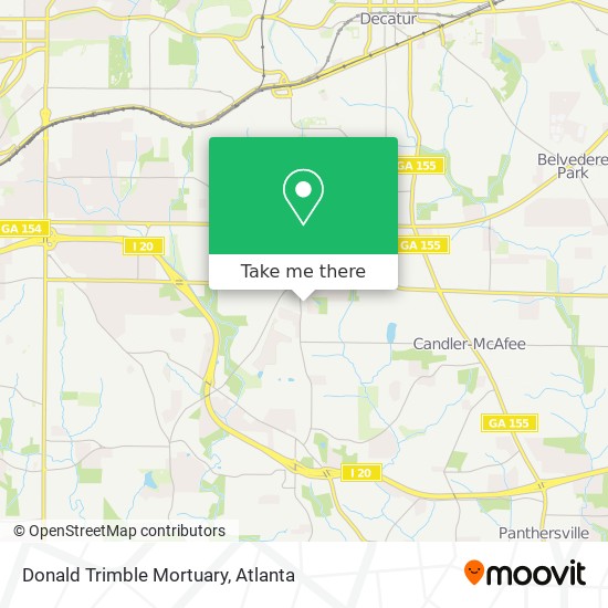 Donald Trimble Mortuary map