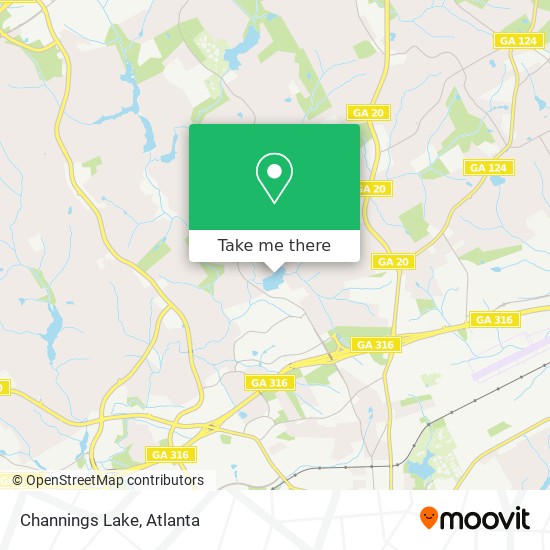 Mapa de Channings Lake
