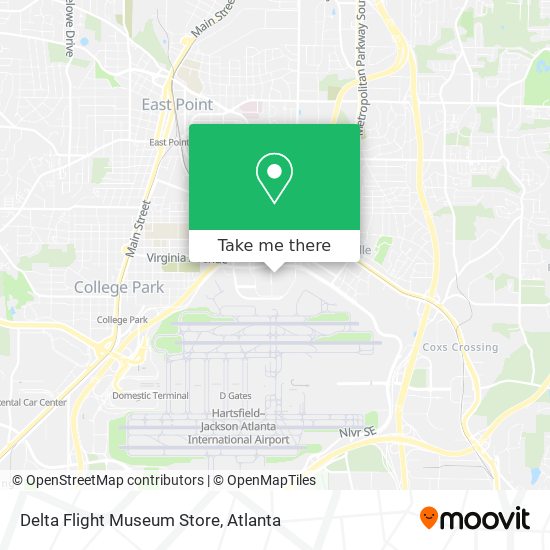 Delta Flight Museum Store map