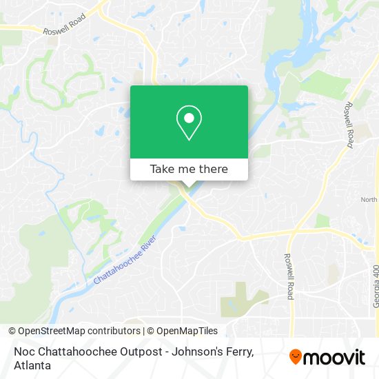 Mapa de Noc Chattahoochee Outpost - Johnson's Ferry