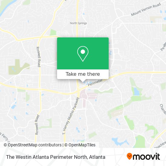 The Westin Atlanta Perimeter North map