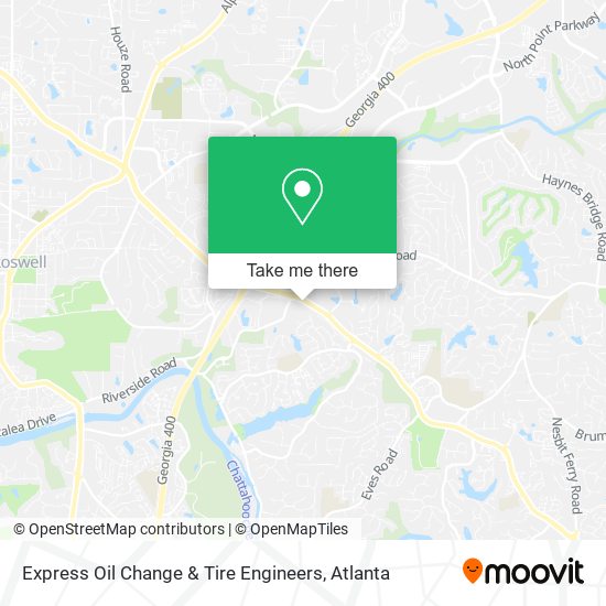 Mapa de Express Oil Change & Tire Engineers