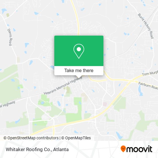 Mapa de Whitaker Roofing Co.