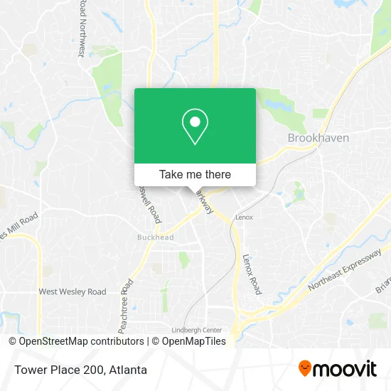 Tower Place 200 map