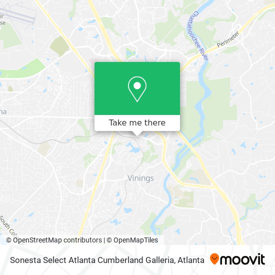 Sonesta Select Atlanta Cumberland Galleria map