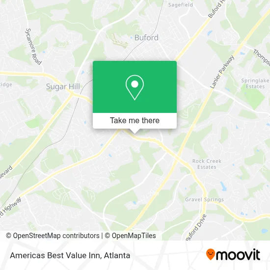 Americas Best Value Inn map