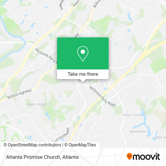 Atlanta Promise Church map