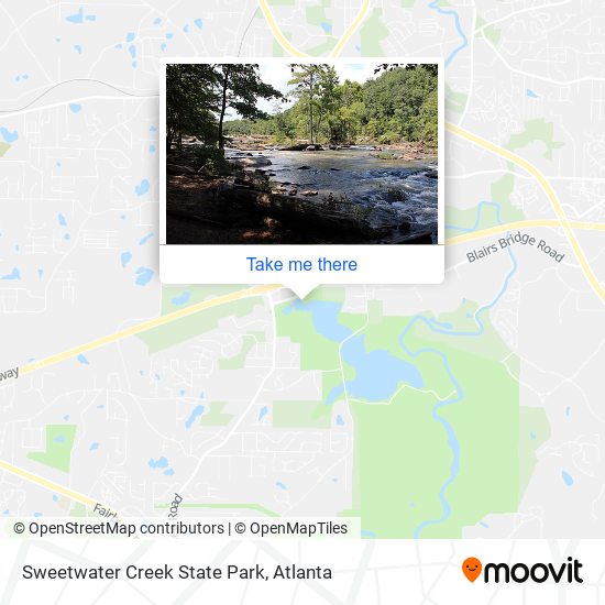 Mapa de Sweetwater Creek State Park