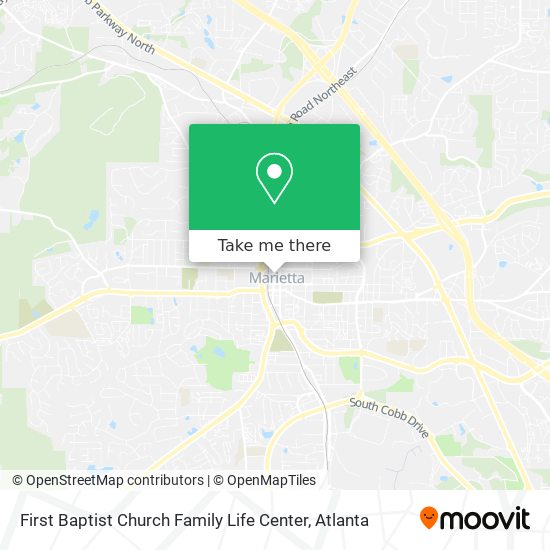 First Baptist Church Family Life Center map