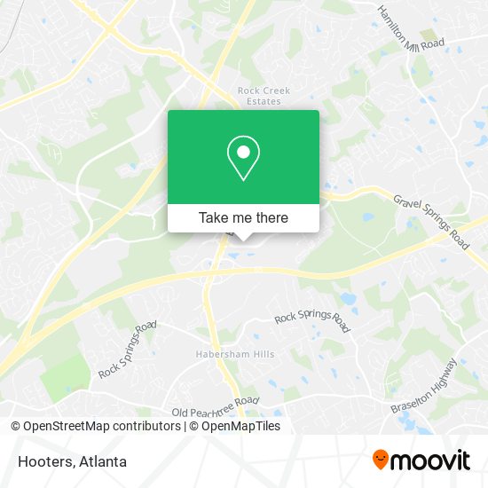 Hooters map