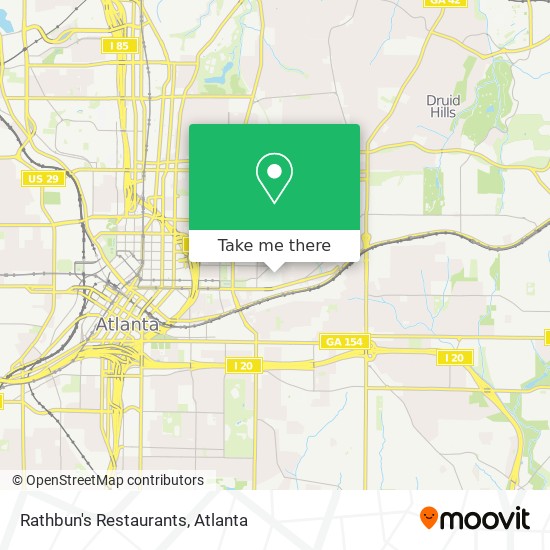 Mapa de Rathbun's Restaurants