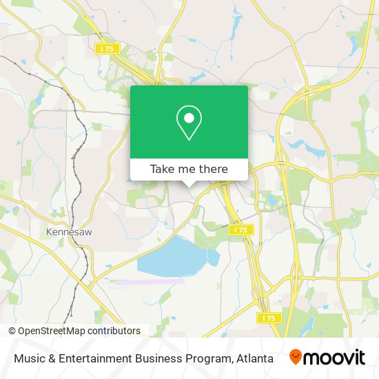Music & Entertainment Business Program map