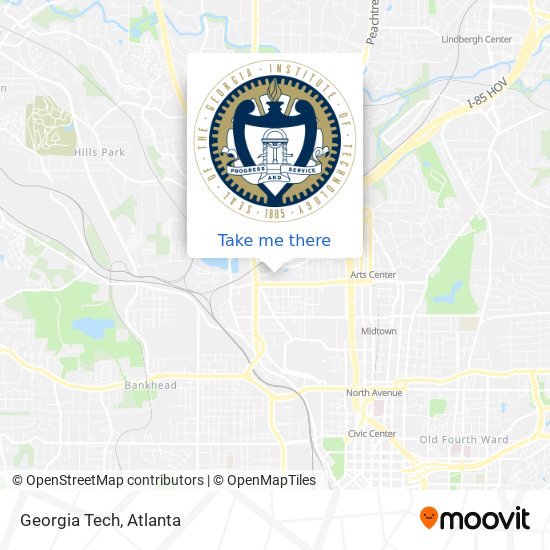 Georgia Tech map