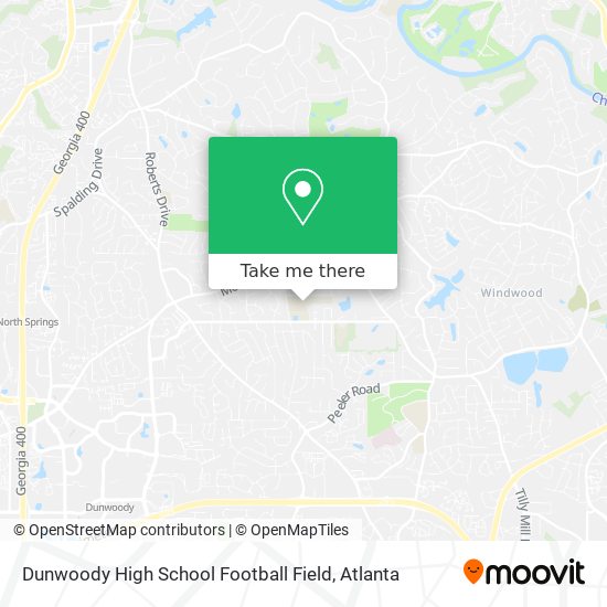 Dunwoody High School Football Field map