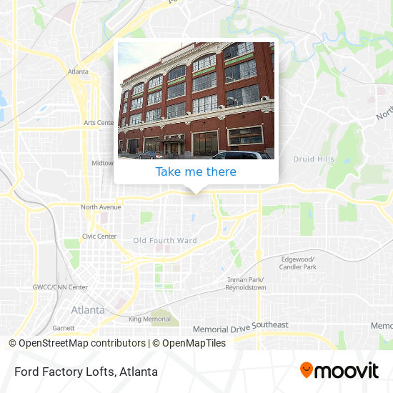 Ford Factory Lofts map