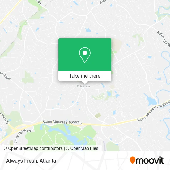 Mapa de Always Fresh