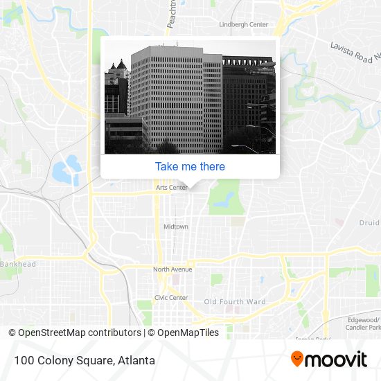 Mapa de 100 Colony Square