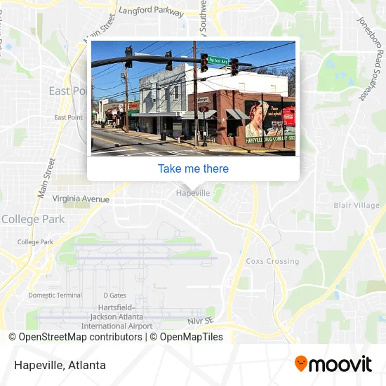 Hapeville map