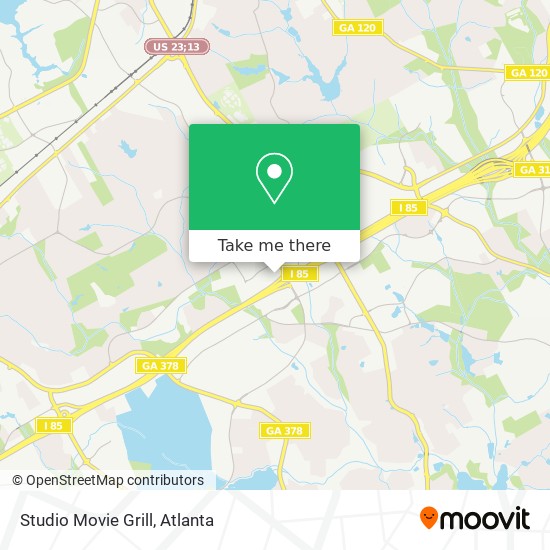 Mapa de Studio Movie Grill