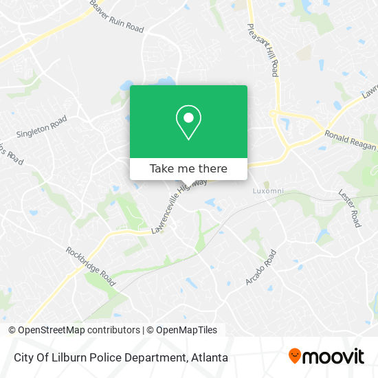 City Of Lilburn Police Department map