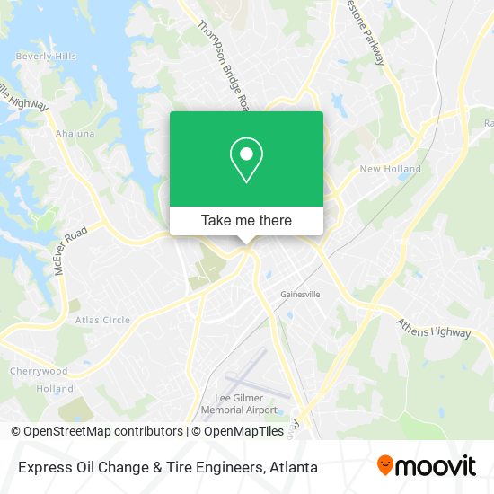 Mapa de Express Oil Change & Tire Engineers