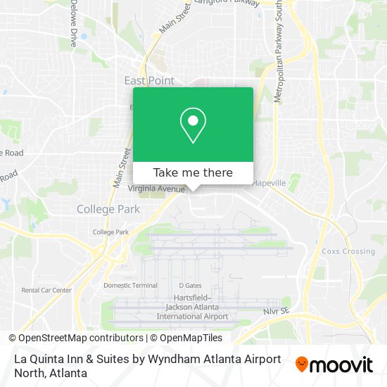 La Quinta Inn & Suites by Wyndham Atlanta Airport North map
