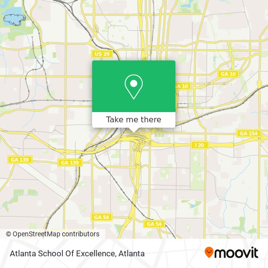 Mapa de Atlanta School Of Excellence