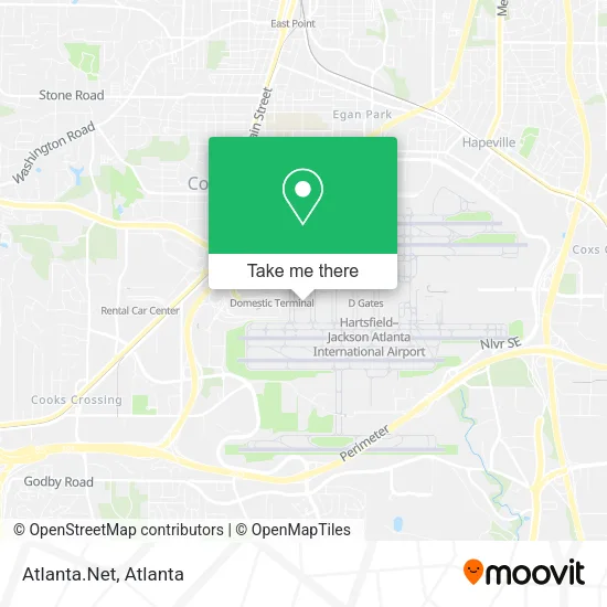 Atlanta.Net map