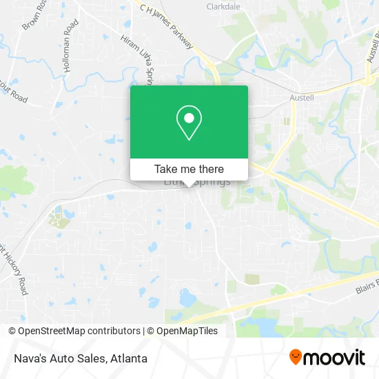 Nava's Auto Sales map