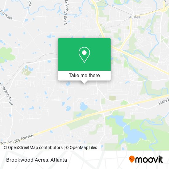 Mapa de Brookwood Acres