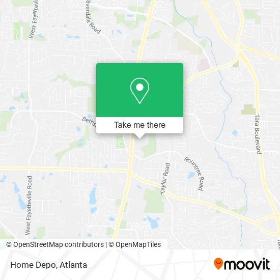 Home Depo map