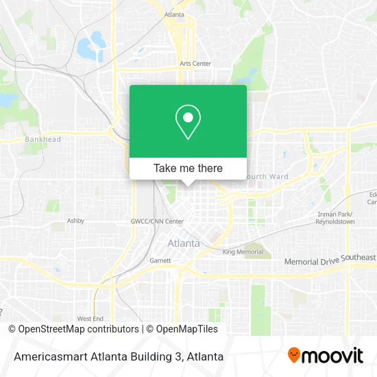 Mapa de Americasmart Atlanta Building 3