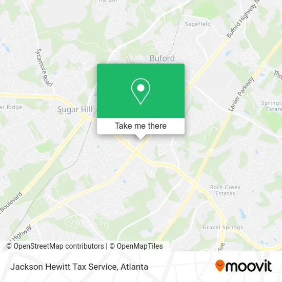 Jackson Hewitt Tax Service map