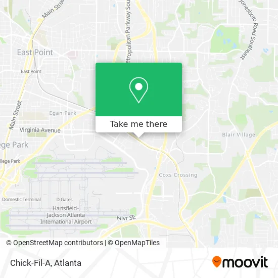 Mapa de Chick-Fil-A