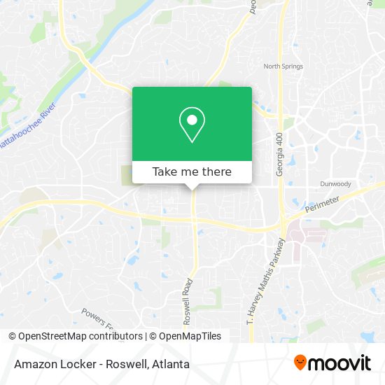 Amazon Locker - Roswell map