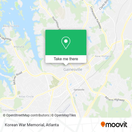 Korean War Memorial map