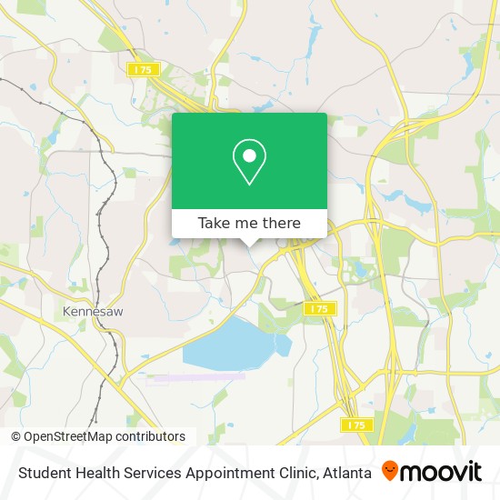 Mapa de Student Health Services Appointment Clinic