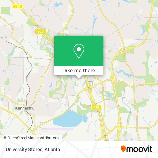 University Stores map