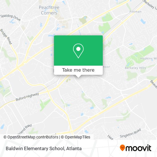 Baldwin Elementary School map