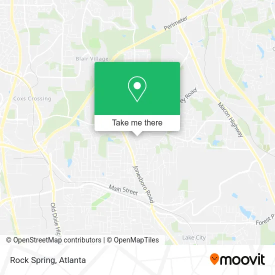 Mapa de Rock Spring