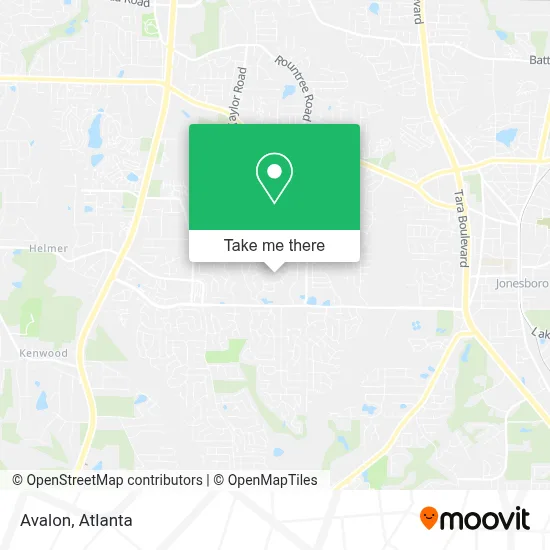Avalon map