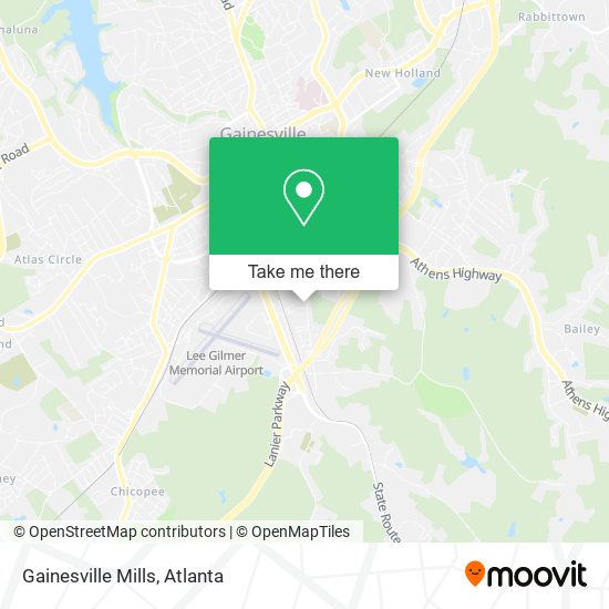 Gainesville Mills map