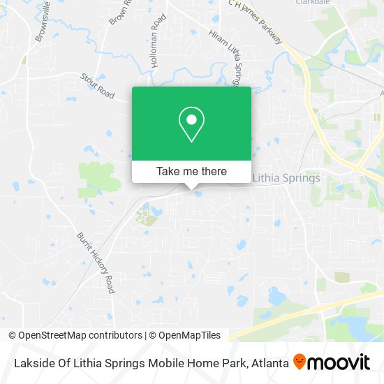 Mapa de Lakside Of Lithia Springs Mobile Home Park