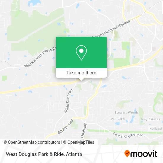 West Douglas Park & Ride map